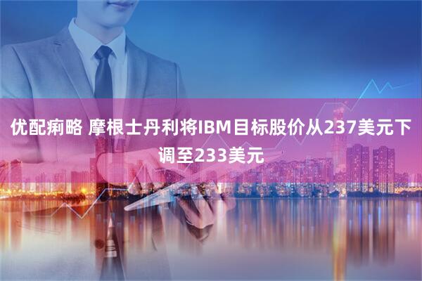 优配痢略 摩根士丹利将IBM目标股价从237美元下调至233美元